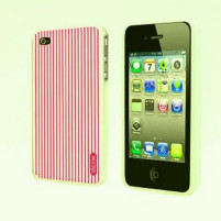 Луксозен силиконов гръб за Apple iPhone 4 / Apple iPhone 4S  розов рае Dexim 